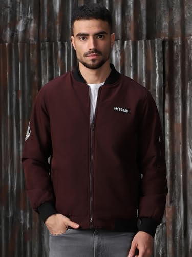 Image of High Star Men Polyester Printed Relaxed Fit Full Sleeves Jackets 18