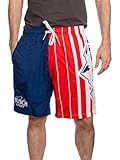 Calhoun Busch Light Men's Red, White, Blue Mountain Logo Quick-Dry Swim Trunks (Medium)