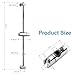OFFO Shower Slide Bar, 21 in Slide Bar with Adjustable Handheld Shower Head Holder for Bathroom Wall Mounted, Chrome Finish