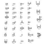 Luminova Juego de piezas de repuesto técnicas, piezas de repuesto, juego de piezas de repuesto, juego de bloques de sujeción compatibles con Lego