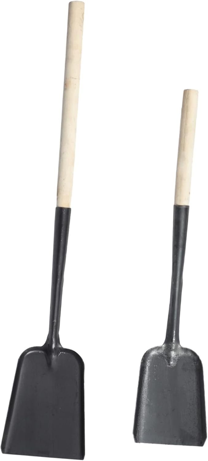 2pcs Fireplace Shovel Handle Ash Shovel for Efficient Home Cleaning and Design for Fire Pit and Kitchen Stove Use