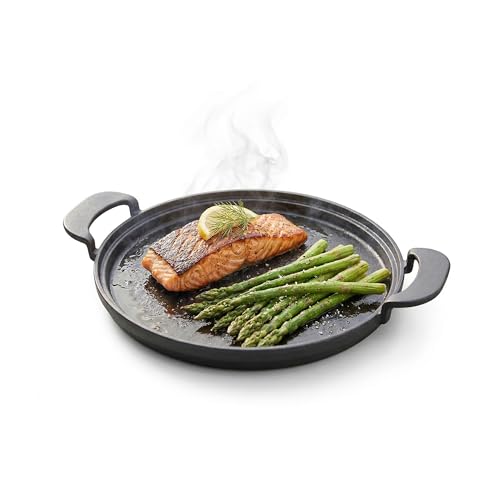 Amig - Gusseisenpfanne - Ø31 cm - Gleichmäßige Wärmeverteilung und hohe Widerstandsfähigkeit - Für Kohle- oder Gasgrills - Mod. AM39