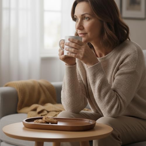 Kook Time Serviertablett Holz Akazie Curve - Ovales Dekotablett für Küche und Bad. Ablageschale passend für Salz- und Zuckerdose oder Seifenspender. 26 x 14 cm.