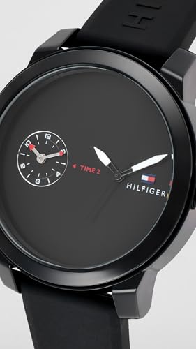 Image of Tommy Hilfiger Quartz Analog with Black Dial Black Silicone Strap Watch for Women - NCTH1791326W