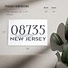 24x36 Inch Giclee Print, Lavallette, New Jersey, 08735 Zip Code (Blue) #4