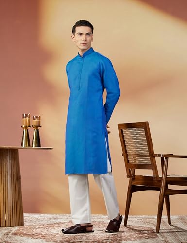 Image of Manyavar Men's Regular Fit Kurta & Churidar Set (SDES306)