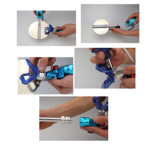 Sprühgerät Airless Zubehör Verlängerungsstange 2 x 30 cm + Chicane Farbtrennung + Sitzdüse + Universalkopf