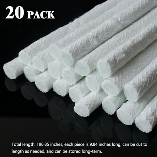 GXFCCYXT Fuel Fiberglass Tiki Torch Wicks 20 Pack Long-Lasting Planet Friendly Wick for Tiki Torches Oil Lamps & Langers - Durable Replacement Wick Set 1/2 x 9.84 inches - Thumbnail 4