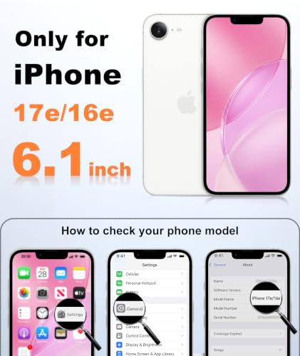 Image of FNTCASE for iPhone 17e Case Hot Pink: Translucent iPhone 16e Cases Compatible with MagSafe, Camera Protection & Tempered Glass Protector, 14FT Military Grade Drop Tested, Matte Skin-Friendly Cover
