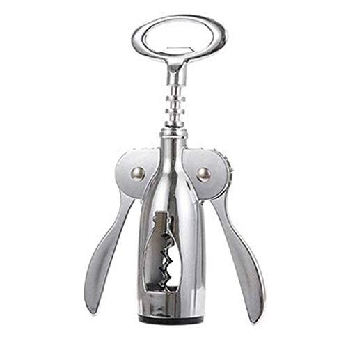 Wine Bottle Corkscrew Opener - Stainless Steel - Spiral Drill | Color : Silver