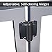D&D Technologies TCA1L2S3BTS TruClose Regular Duty Gate Hinges, for Self Closing Metal Gates up to 66 Pounds, with Alignment Legs, Gloss Black, 2 Count