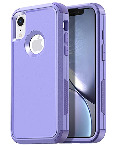 Aicase Rugged Case For Iphone Xr,Heavy Duty 3-Layer Pocket-Friendly Durable Military Grade Protection Shockproof/Drop Proof Protective Cover For Iphone Xr 6.1”_4 #TOP5
