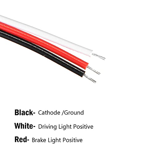 2 Peças Led Refletor De Pára-choques Traseiro Luz De Freio De Advertência Conjunto De Luz Traseira P