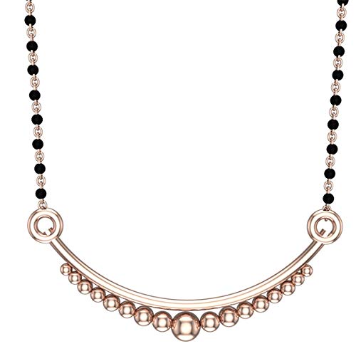 Image of DISHIS 14k (585) 14K (585) Rose Gold Designer Mangalsutra for Women