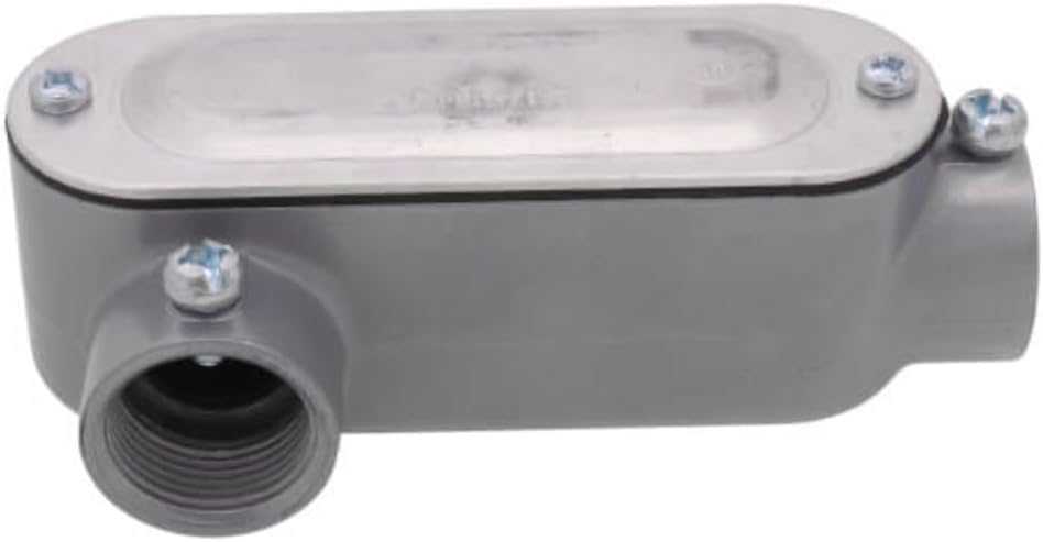 Electrical EMT LR Conduit Body Combination Threaded/Set Screw with Cover & Gasket Included (2")