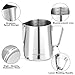 Apexstone Espresso Milk Frothing Pitcher 20 oz, Espresso Steaming Pitcher 20 oz, Coffee Milk Frothing Cup, Coffee Steaming Pitcher 20 oz/600 ml
