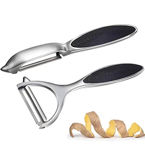 Dabilongc Multi-Use Kitchen Peeler For Fruits, Vegetables, And Potatoes, Straight Blade Design, Durable Non-Slip Handle, Set Of 2 #TOP5
