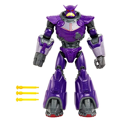 Mattel Disney Pixar Lightyear Mega Zurg Figura de acción grande con sonidos y lanzador de proyectiles, juguete +4 años