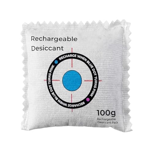 Car Dehumidifier Bag - Color Indicating | Reusable Humidity Absorber For Car Truck, Leakproof Desiccant Pack For RV Storage; Per