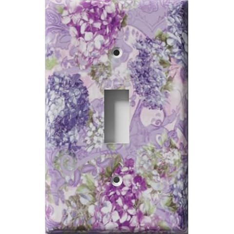 SnazzySwitch Purple Bluebonnet Decorative Light Switch Cover - Single Toggle Wall Plate Cover