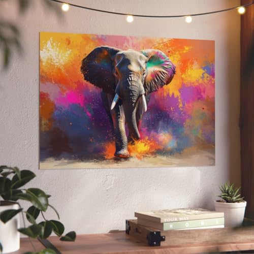 Panneau composite aluminium éléphant : œuvre d'art premium