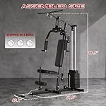 Home Gym, Multifunctional Weight Machine, Full Body Workout Station Exercise Equipment with 100LBS Weight Stack, All in One Home Gym with Pulley System for Strength Training - Image 2