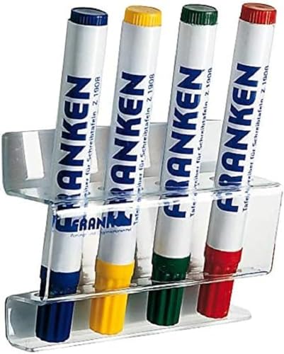 FRANKEN Tafelschreiber-Halter, magnetisch, für 4 Tafelschreiber, leer, transparent, Z1981