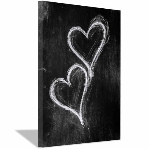 Peinture sur toile noir et blanc XENIOU decoration murale 20x30