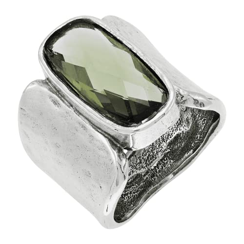 Silpada 'Zircon Token' Olive Green Cubic Zirconia Ring In Sterling Silver, Size 9, Size 9 #TOP1