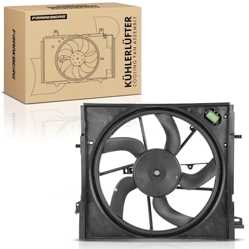 Frankberg Ventilador de refrigeración del motor compatible con Qashqai II J11 J11 1.2L-2.0L 2013-2019 X-Trail T32 1.6L-2.5L 2013-2019 Replace# 214814EB0A