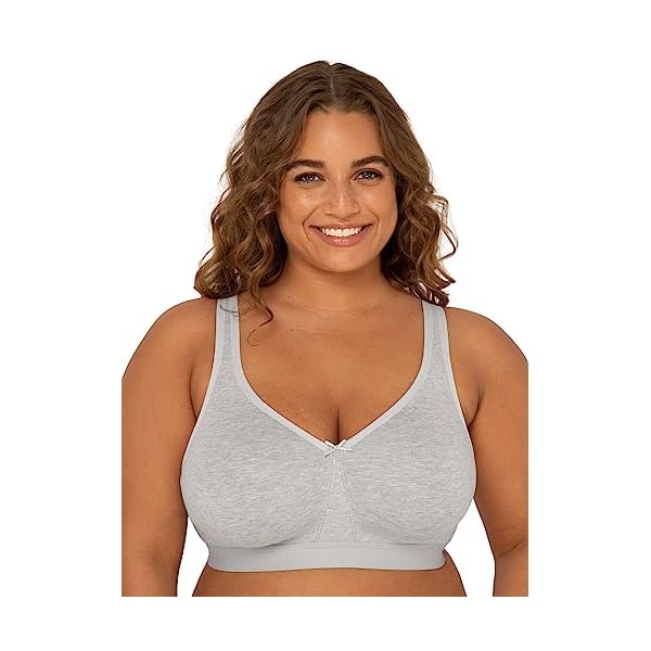 Fruit of the Loom Women’s Plus-Size Wireless Cotton Bra