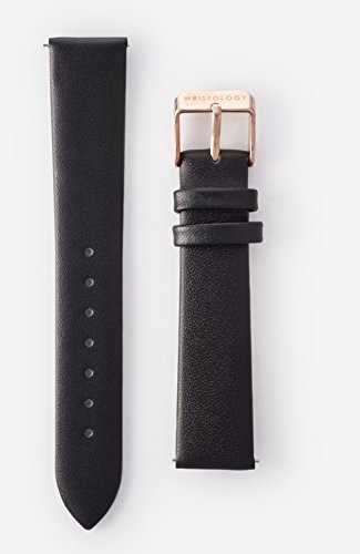 Bracelet montre 18mm cuir noir libération rapide changement facile - 2