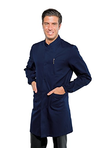 Isacco Camice Dover Blu, Blu, L, 65% Poliestere
