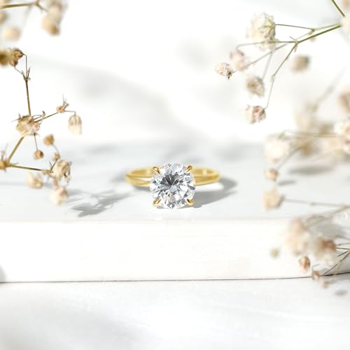 Certified 2.5 Ct Lab Grown Diamond Engagement Ring for Women, Ef-Vs Quality, 9mm Diamond Solitaire Ring - Ready To Gift3