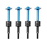 Mungowu 4 Pcs Metal Universal Drive Shaft CVD 53792 for TT-01 TT01 TT-02 TT02 TA04 1/10 RC Car...