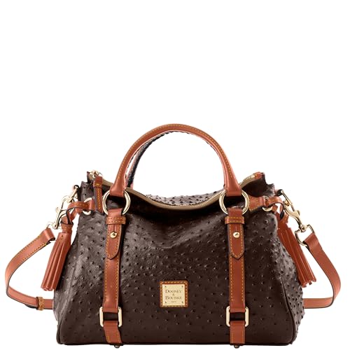 Dooney & Bourke Handbag, Ostrich Satchel - Brown