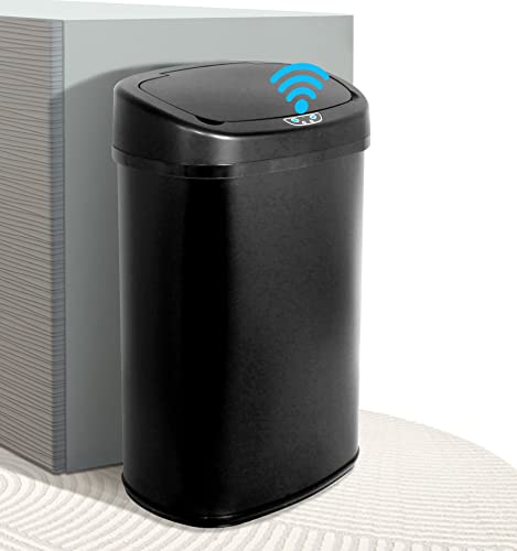Caneca de basura automática sensor 13 galones acero