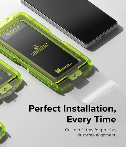 Image of Ringke Easy Slide for Samsung Galaxy S26 Ultra Screen Protector with Installation Tool [2 Pack] [Scratch Resistant] HD Quality Shatterproof 9H Tempered Glass with Fingerprint Resistant Coating