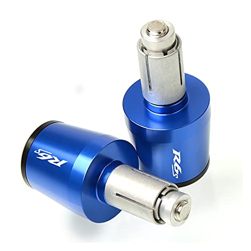 Poignées guidon moto 22mm anti-vibration et embouts bleus pour réparer Yamaha R125 YBR125