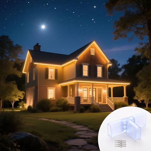 Image of Yescom 10 Sets of T Shape Junction 3 to 1 Wire Wire Splice Connector with | 2-Pin for BiLume 2700K Sunset Glow Warm White AC110-120V LED Neon Rope Lights