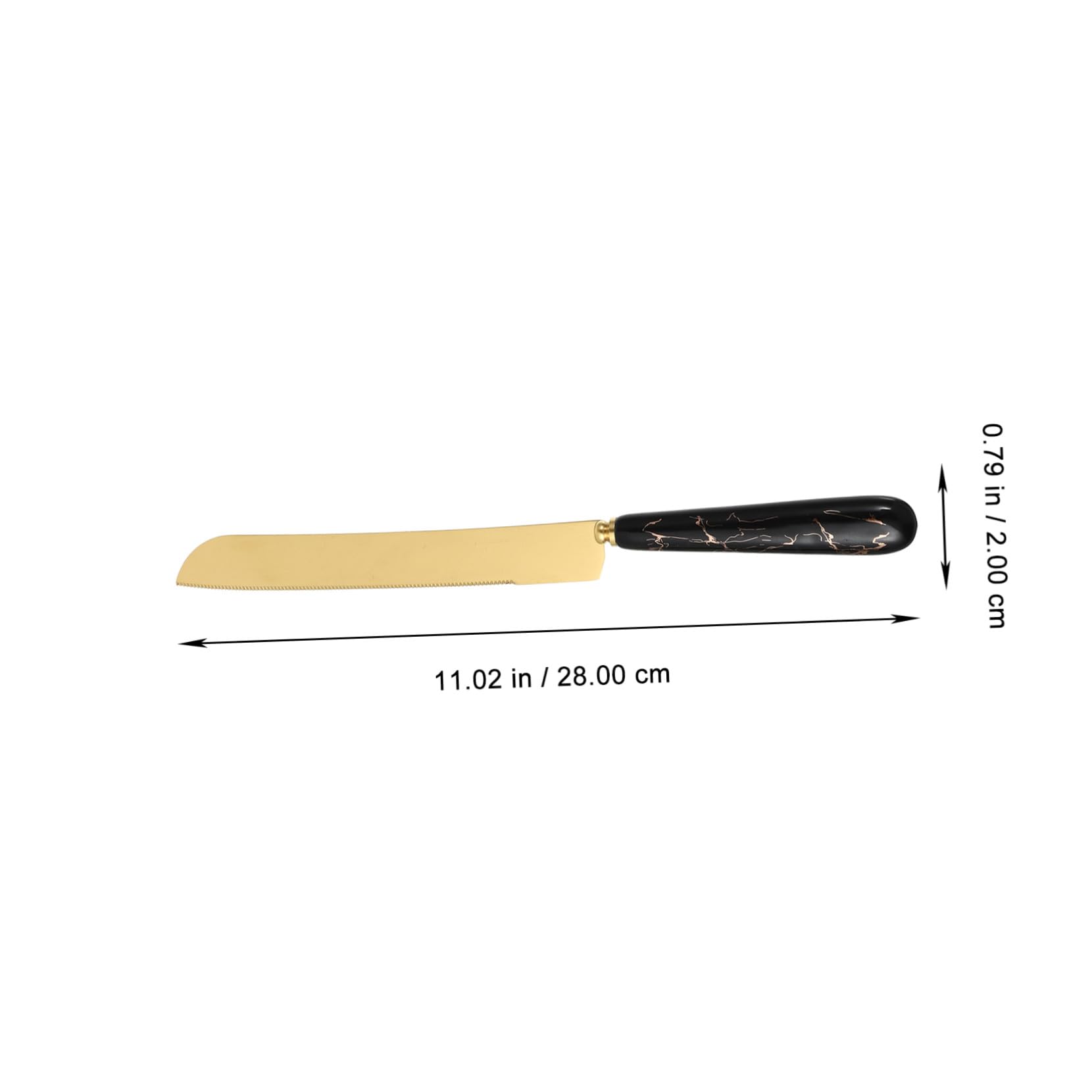 Alipis Ustensiles Cuisine Comprenant Couteau et Spatule à Gâteau en Acier Inoxydable Ensemble de 2 pour Découpe Précise et Service Facile