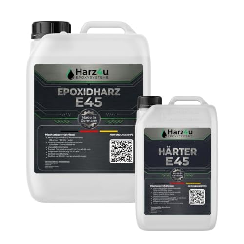 10,1Kg GFK Epoxidharz Epoxydharz Epoxi Laminierharz Terra - Harz Top-Qualität 2K EP Holz Glasklar Gießharz Epoxy für GFK Tisch Boden Terra Aquarium Formenbau UV Stabilisiert