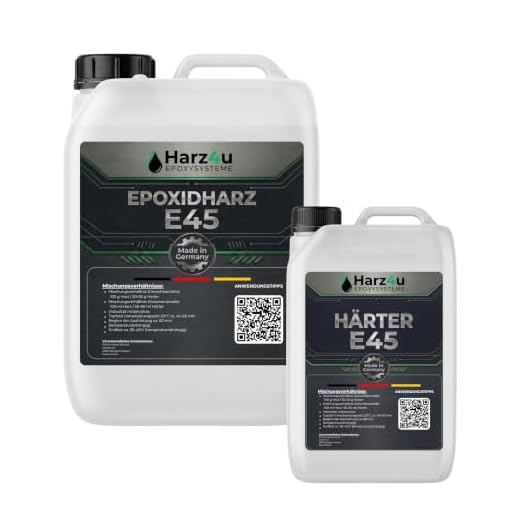 10,1Kg GFK Epoxidharz Epoxydharz Epoxi Laminierharz Terra - Harz Top-Qualität 2K EP Holz Glasklar Gießharz Epoxy für GFK Tisch Boden Terra Aquarium Formenbau UV Stabilisiert