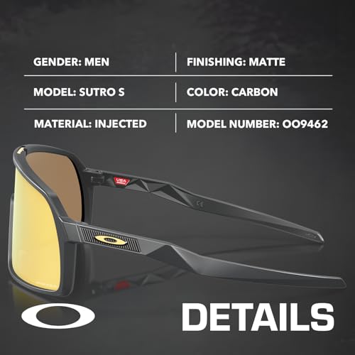 Image of Oakley SUTRO S OO9462 Shield Shape Sunglasses With Official Eyewear Kit