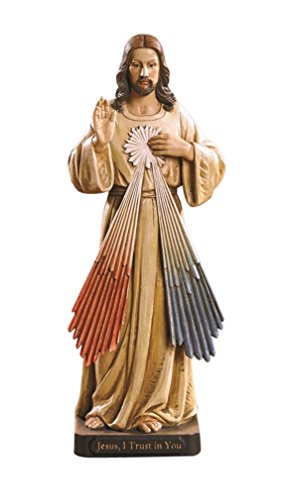 Estatua de Resina Jesús Misericordioso 8 Pulgadas