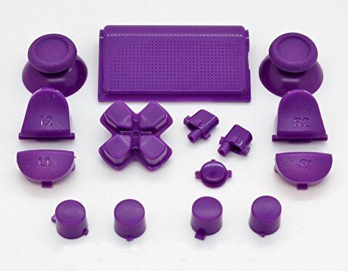 Purple Full Button +2 Springs Replacement Mod Kit for Playstation 4 PS4 Controller Purple Full Button +2 Springs Replacement Mod Kit for Playstation 4 PS4 Controller