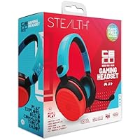 STEALTH C6-100 Roja/Azul Neón Casco Gaming Over Ear para