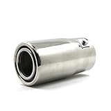 Instalación sencilla. MODAUTO Cola de Escape, Terminales de Escape, Escape Universal de Coche, Modelo F121, Acero Inoxidable