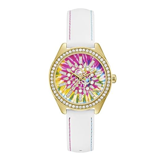 GUESS Reloj analógico para Mujeres de Cuarzo con Correa en Cuero GW0251L1