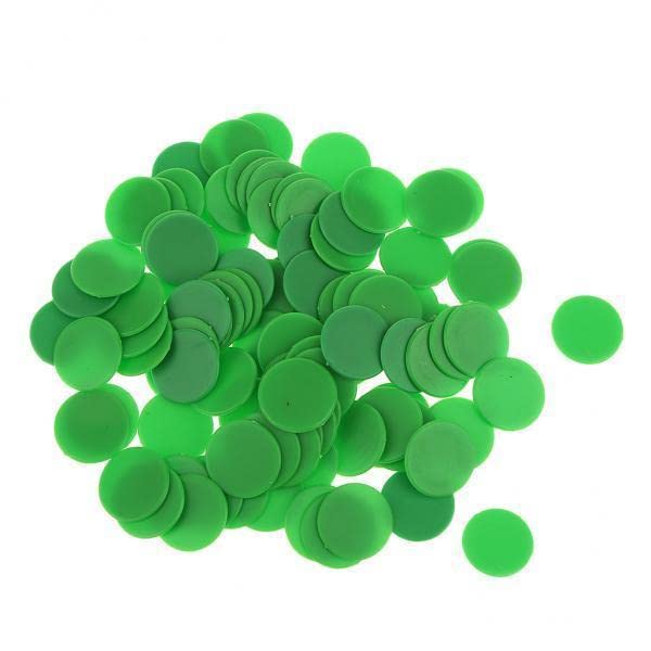 Toy 10x100x Opaque Plastic Board Game Counters Tiddly winks Numeracy Green Game Pieces, Parts-image-5